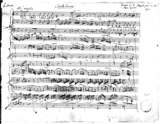 Ms.225 Sonate Premiere für Violine und Cembalo in C-Dur (K 403) 1782